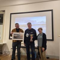 Andreas Riemenschneider with Tom Quinn (winner) and Patricia Donohue Chair