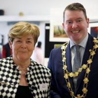 Mayor of Galway, Peter Keane and Patricia Donohue Chair of Galway Camera Club
